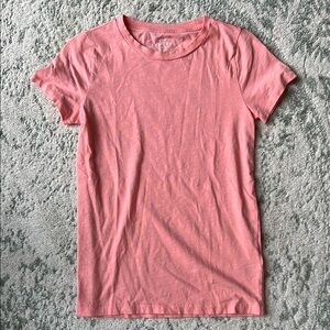 J. Crew Factory Slub Cotton Tee in Peach